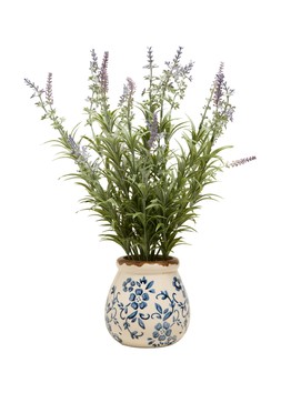 Matalan Lavender Jacobean Pot Small £15