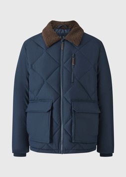 Matalan Navy Puffer Borg Jacket £40