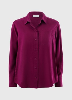 LS LINEN RICH SHIRT PINK £20