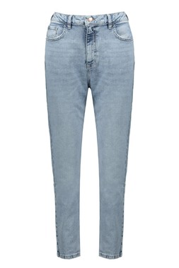 Blue Lightwash Slim Mom Jean