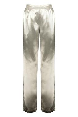 Silver Satin Trouser