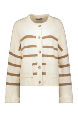 Patch Pocket Stripe Cardigan