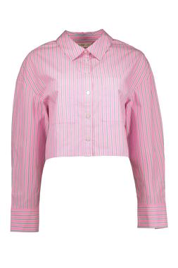Pink Stripe Crop Shirt