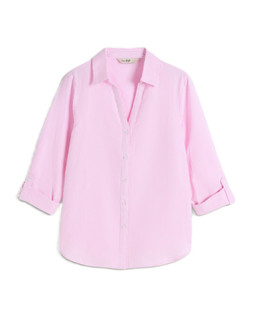 Pink Slim Stripe Through Shirt