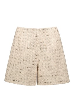 Cream Boucle Co Ord Short