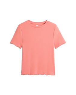 Pink Rib Lettuce Edge Top