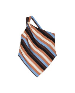 Black Multi Color One Shoulder Blouse
