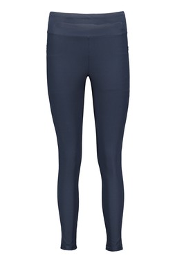 Navy Ribbed Legging