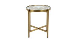 DFS Nene Glass and Brass side table