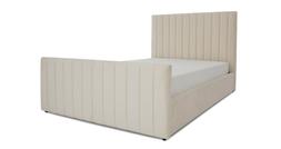 DFS Bryony King Size Ottoman Bed Frame in Cream Velvet