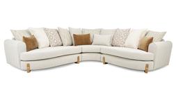DFS Bellino Boucle Pillow Back 3 Corner 3 Sofa