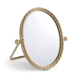 Gold oval dressing table mirror £22