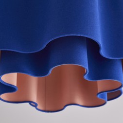 Sophie R Wavy Two Tier Shade Cobalt 55cm £45