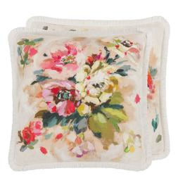 GIARDINO DI ROSE NASTURTIUM LINEN CUSHION CCDG1486