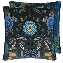 BROCART DECORATIF VELOURS INDIGO CUSHION CCDG1451