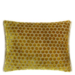JABOT MUSTARD VELVET CUSHION CCDG1479
