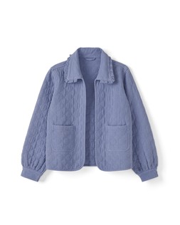 FRILL COLLAR QUILTED JACKET £69