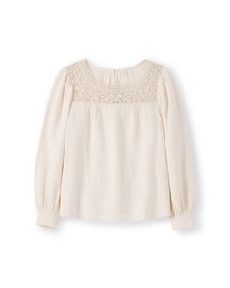 Lace Front Blouse in oyster £45 - Available from 30th July