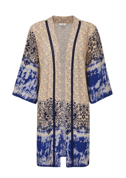 Long Printed Kimono Steel Blue £38- Available from 7th May