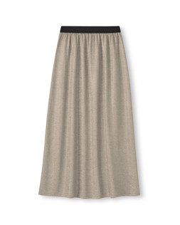 Shimmer Maxi Skirt Champagne £49