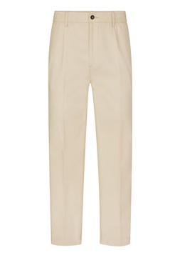 SIGNATURE RELAXED SUMMER CHINO TROUSERS OYSTER £35