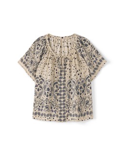 SS PRINT TIE NK BLOUSE £45