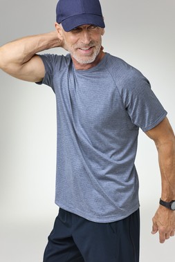 Men's Marl T-Shirt, Dusty Blue, £22- Available from 28th December