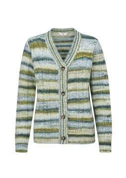 Ombre Stripe Cardi Green £42