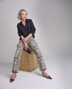 Printed Relaxed Straight Leg Jeans £40