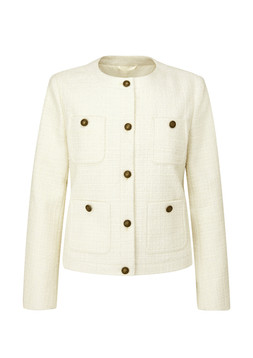 Short Boucle Jacket Creeam £69