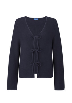 Tie Front Cardigan Navy £39