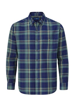 Will Mellor X Cotton Traders Flannel Check Shirt Twilight £36