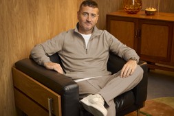 Will Mellor X Cotton Traders Interlock Half Zip Jumper Oatmeal £38