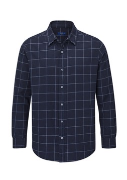 Will Mellor X Cotton Traders Winter Warm Cotton Shirt Midnight £35