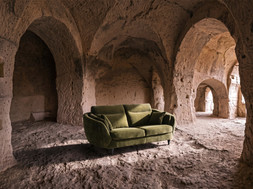 Lucano 2.5 Seater in Soft Relaxed Chenille Olive, £1499 (RRP £1699)