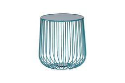 Cage Lamp Table Blue