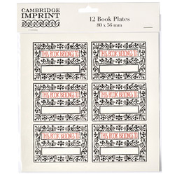 Twelve Bookplates Arabesque Border