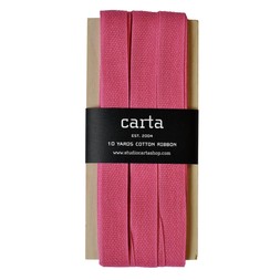 Loose-weave Italian Cotton Ribbon Fuchsia