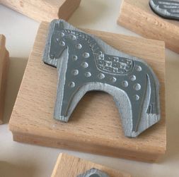 Printing Block Large Patterned Horse