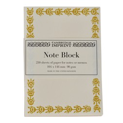 Refill Block of Bordered Notes in Mustard