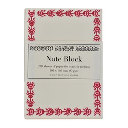 Refill Block of Bordered Notes in Raspberry