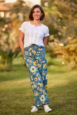 Sierra Printed Floral Wide Leg Trousers £60