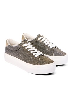 Shimmer Two-tone Platform Pumps £55