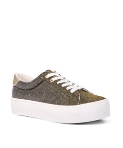 Shimmer Two-tone Platform Pumps £55
