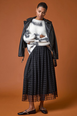 Roman Ivory Tie Dye Fluffy Knit Jumper