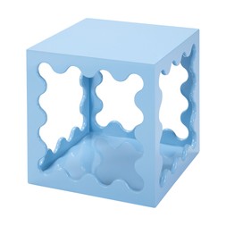 PLAYFUL ESCAPISM BlueRippledCubeSideTable RRP525 249.99
