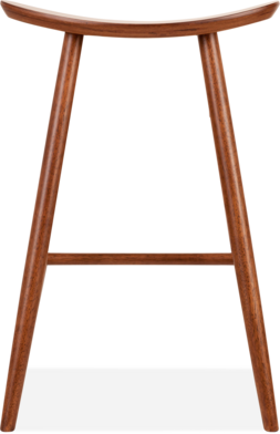 Hatton Wooden Bar Stool, Walnut