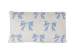Homesense Blue Bows Pillow £16.99