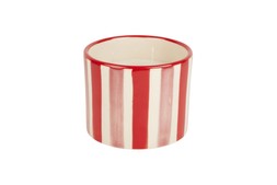 Homesense Red Stripes Candle £12.99