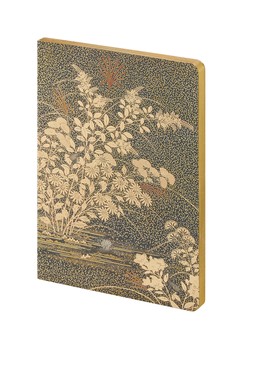 Heavy Petals goldf lorals A5 notebook &pound;5.99